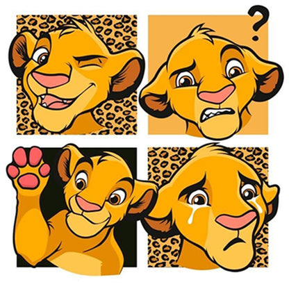 Simba - Full Round Drill Diamond Painting 40*40CM