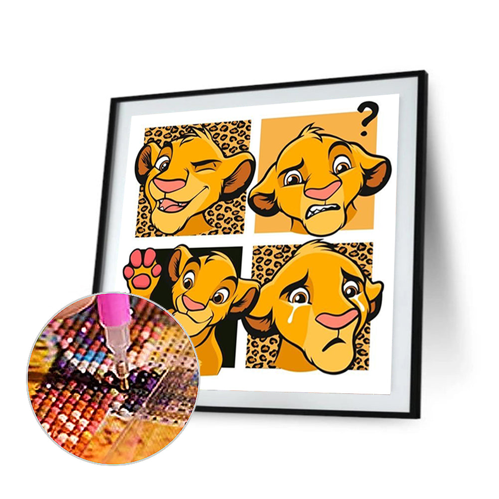 Simba - Full Round Drill Diamond Painting 40*40CM