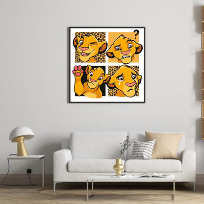 Simba - Full Round Drill Diamond Painting 40*40CM