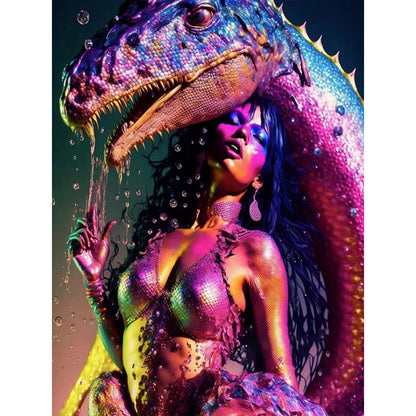 Beauty And The Beast - Full Round Drill Diamond Painting 30*40CM