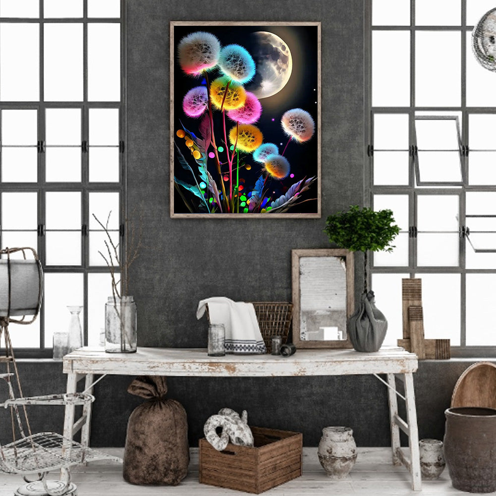 Dandelion - Full Square Drill Diamond Painting 30*40CM