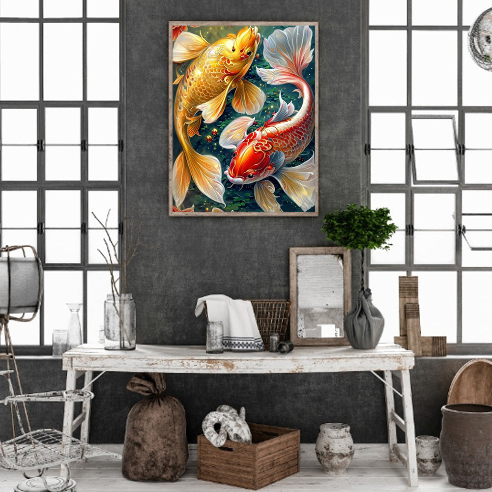 Koi Carp - Full Square Drill Diamond Painting 30*40CM