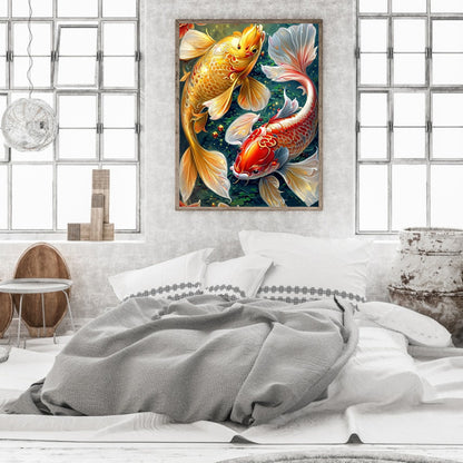 Koi Carp - Full Square Drill Diamond Painting 30*40CM