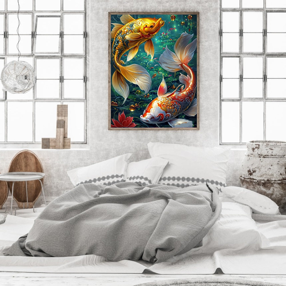 Koi Carp - Full Square Drill Diamond Painting 30*40CM