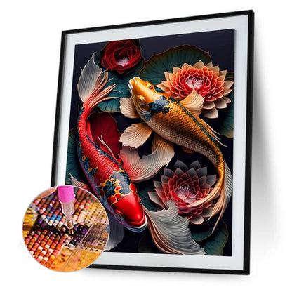 Koi Carp - Full Square Drill Diamond Painting 30*40CM