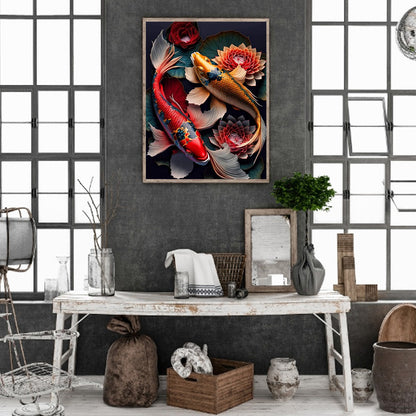 Koi Carp - Full Square Drill Diamond Painting 30*40CM