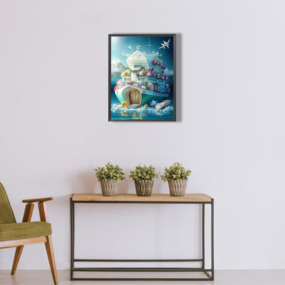 Flower Cruise - Full Round Drill Diamond Painting 30*40CM