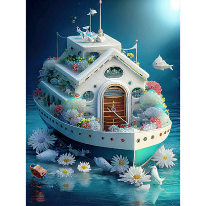 Flower Cruise - Full Round Drill Diamond Painting 30*40CM
