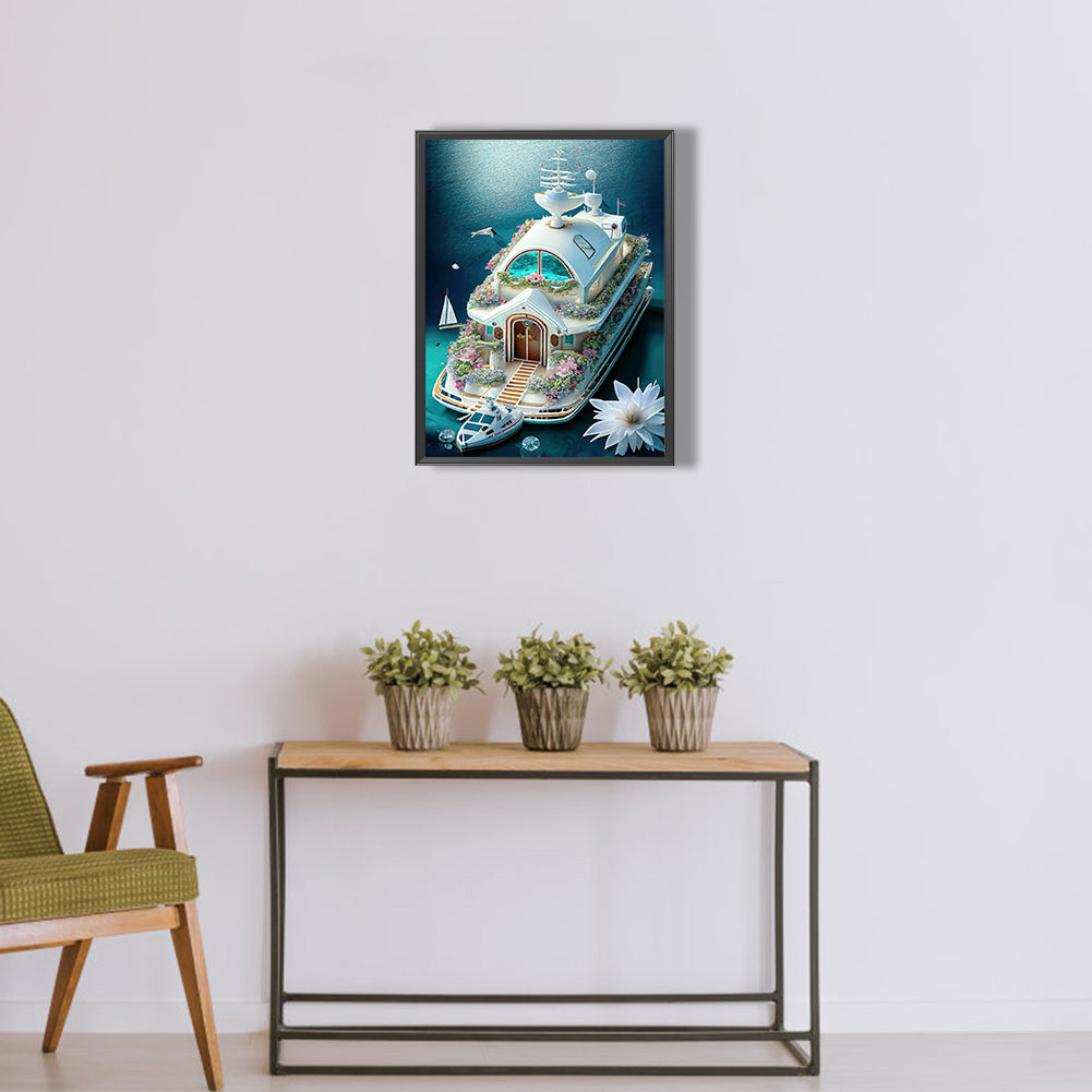 Flower Cruise - Full Round Drill Diamond Painting 30*40CM