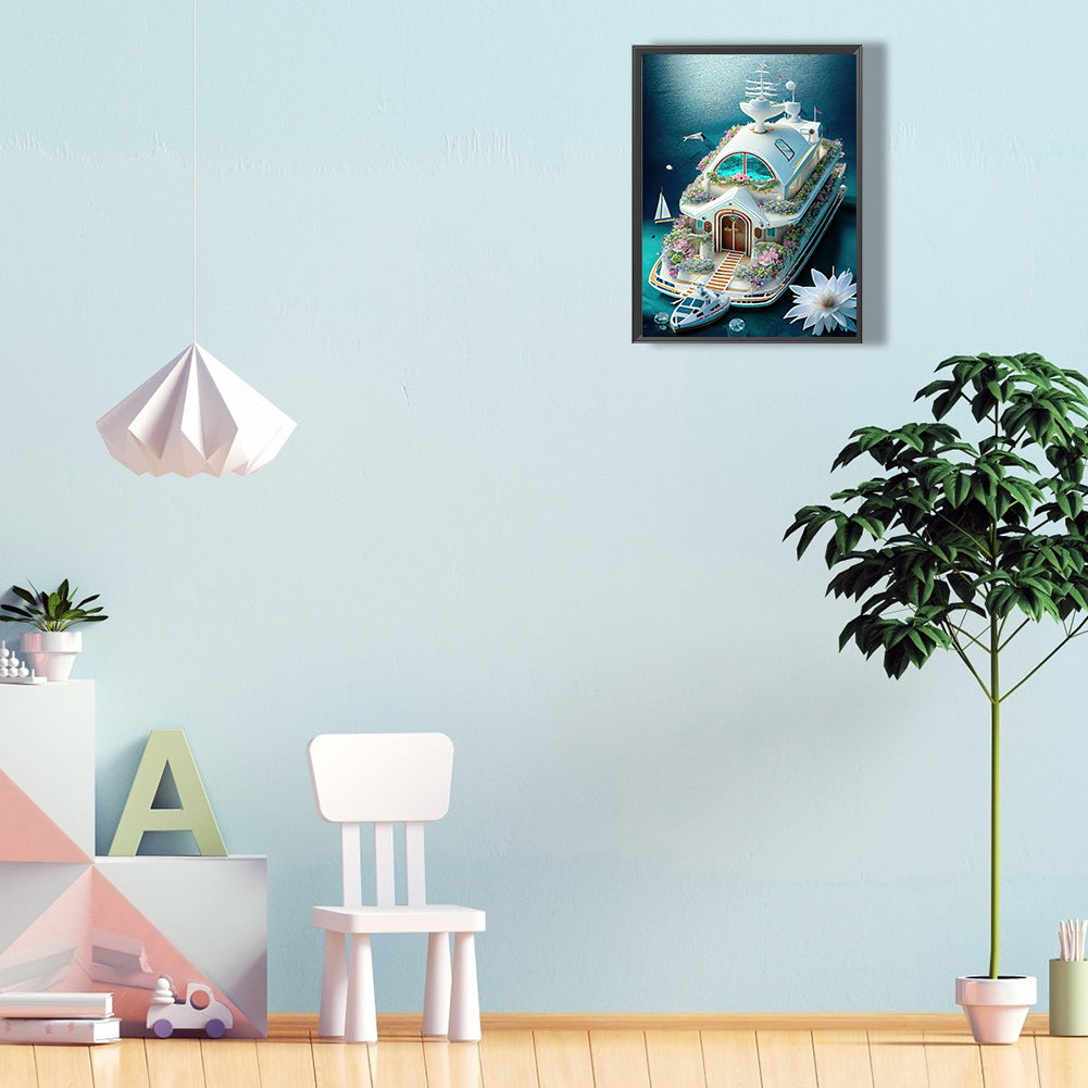 Flower Cruise - Full Round Drill Diamond Painting 30*40CM