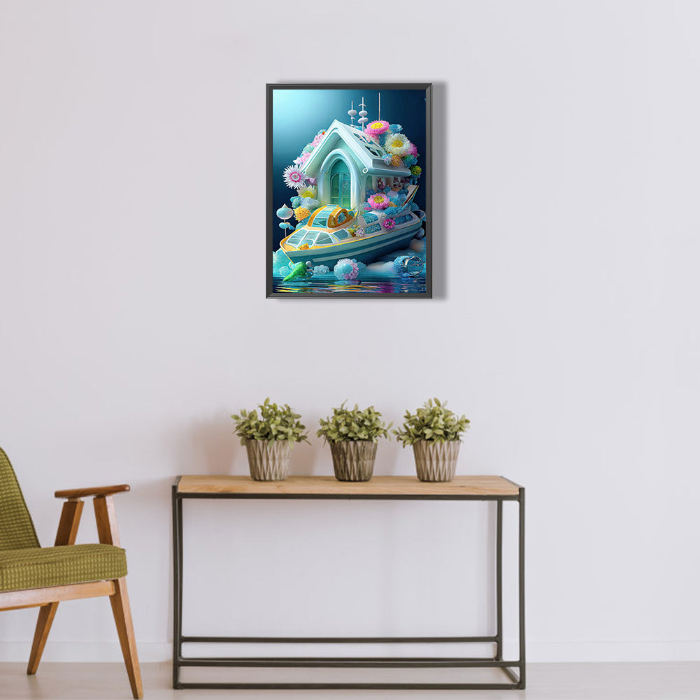 Flower Cruise - Full Round Drill Diamond Painting 30*40CM