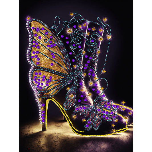 Shiny High Heels - Special Shaped Drill Diamond Painting 30*40CM