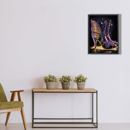 Shiny High Heels - Special Shaped Drill Diamond Painting 30*40CM