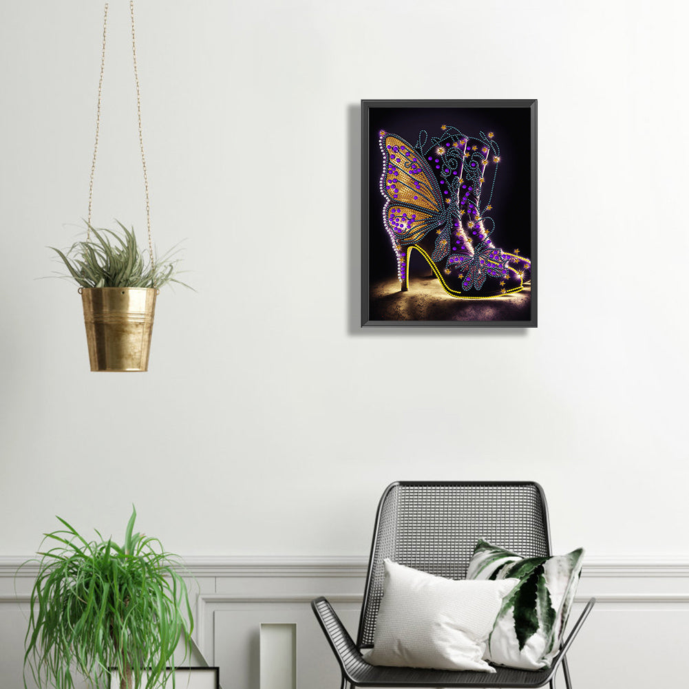 Shiny High Heels - Special Shaped Drill Diamond Painting 30*40CM