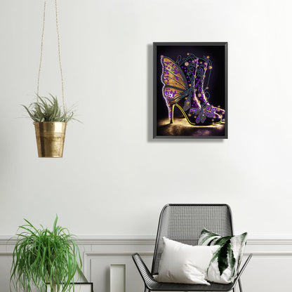 Shiny High Heels - Special Shaped Drill Diamond Painting 30*40CM