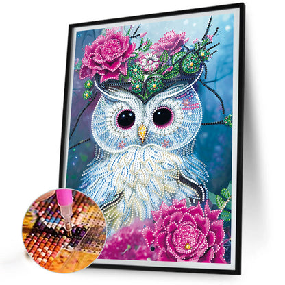 Owl - Special Shaped Drill Diamond Painting 30*40CM