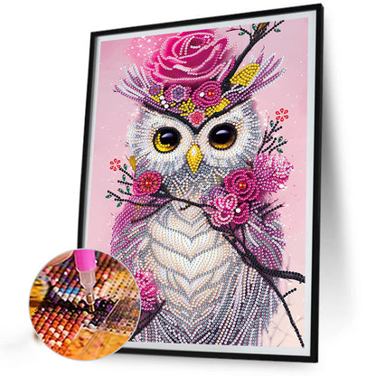 Owl - Special Shaped Drill Diamond Painting 30*40CM