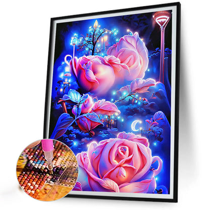 Glitter Rose - Full Round Drill Diamond Painting 30*40CM