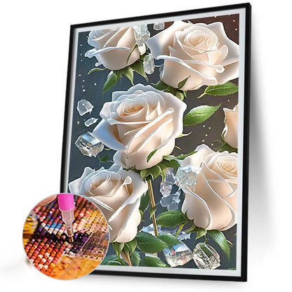 Glitter Rose - Full Round Drill Diamond Painting 30*40CM