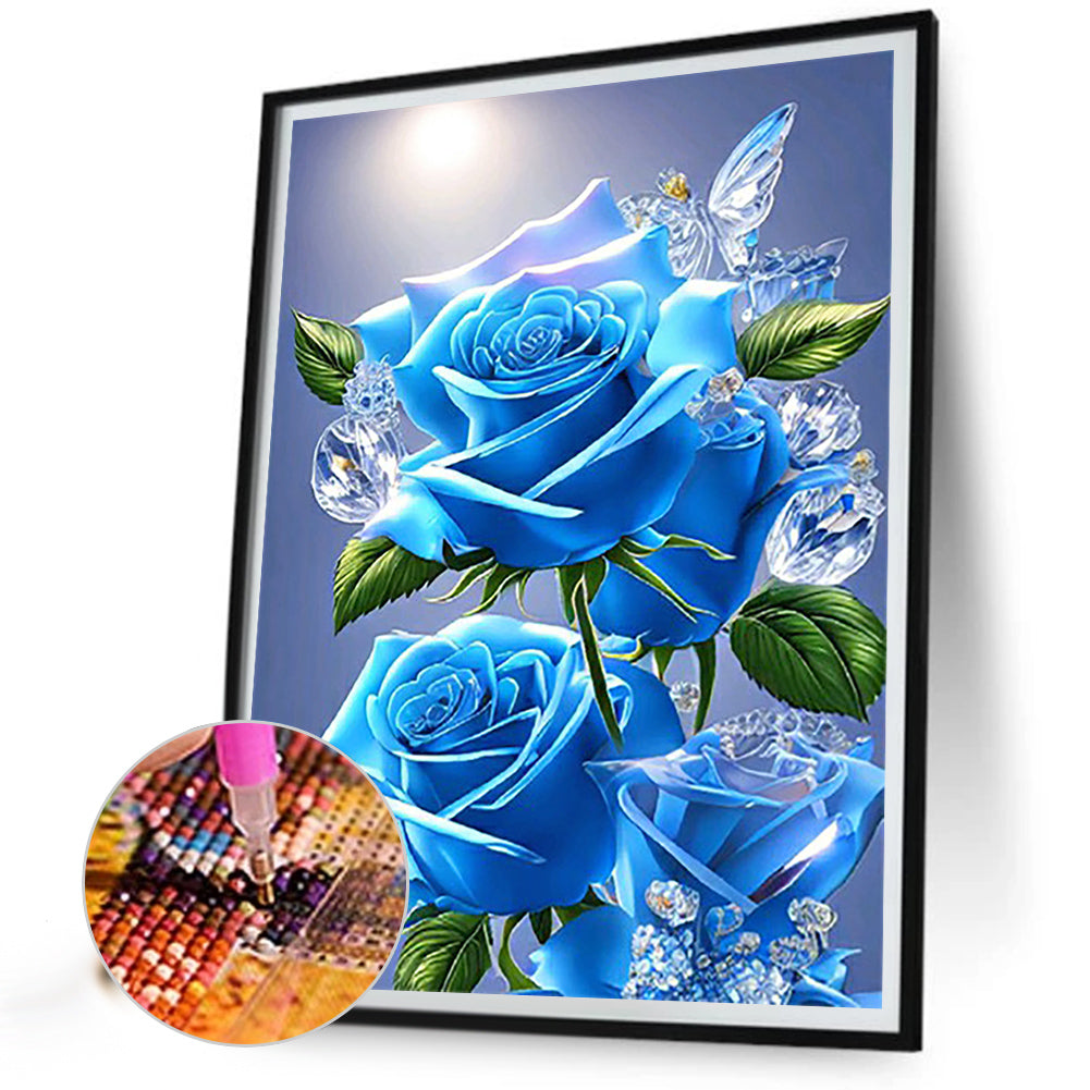 Glitter Rose - Full Round Drill Diamond Painting 30*40CM