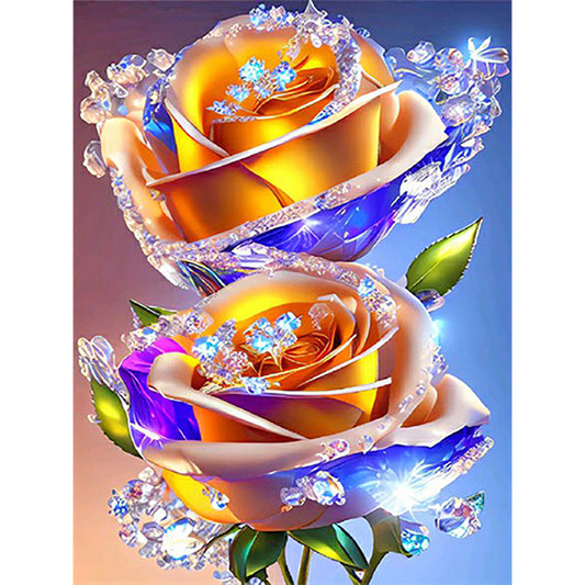 Glitter Rose - Full Round Drill Diamond Painting 30*40CM