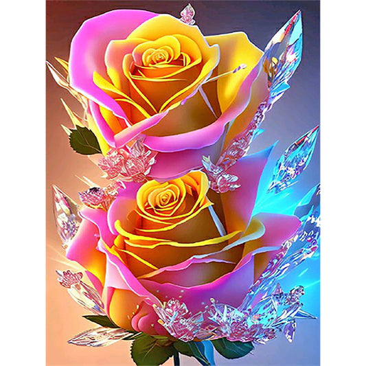 Glitter Rose - Full Round Drill Diamond Painting 30*40CM