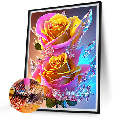 Glitter Rose - Full Round Drill Diamond Painting 30*40CM