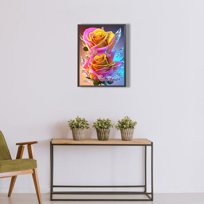 Glitter Rose - Full Round Drill Diamond Painting 30*40CM