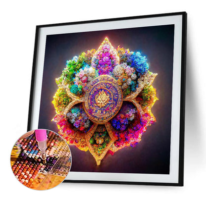 Colorful Mandala - Full Round Drill Diamond Painting 30*30CM