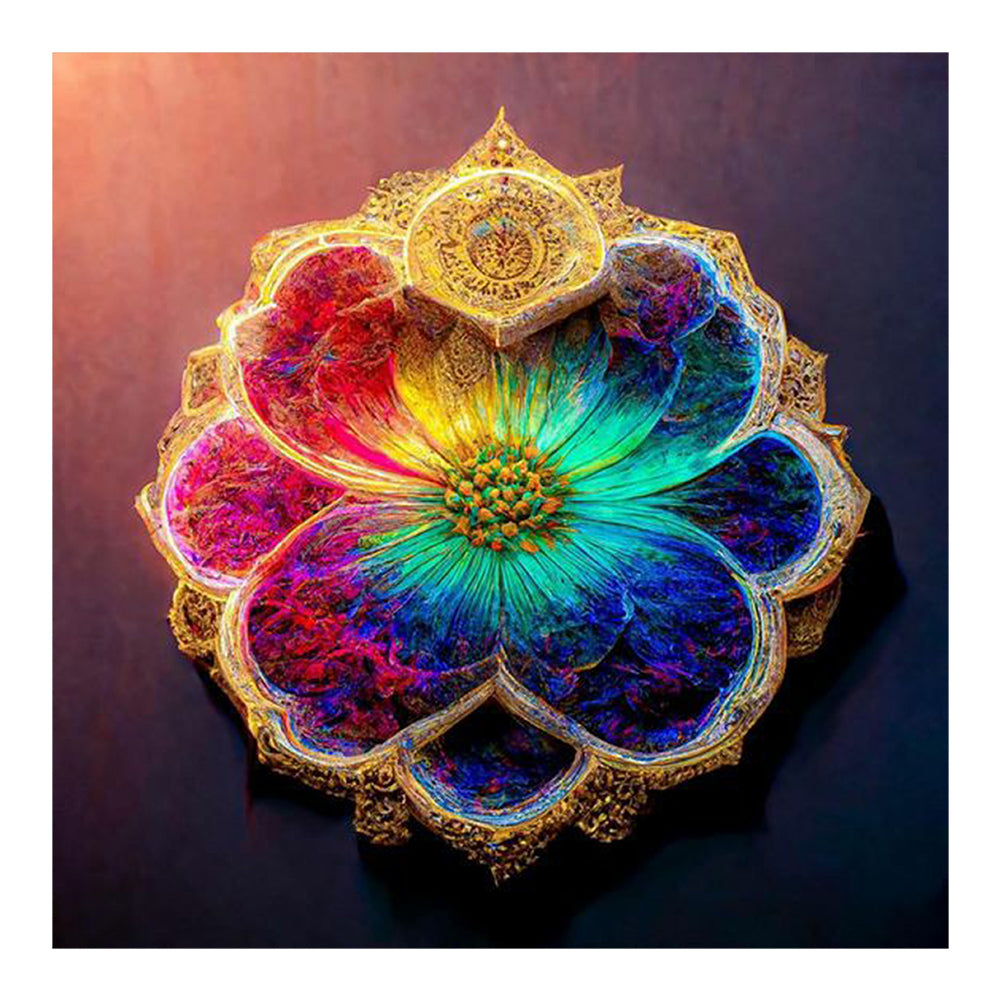 Colorful Mandala - Full Round Drill Diamond Painting 30*30CM