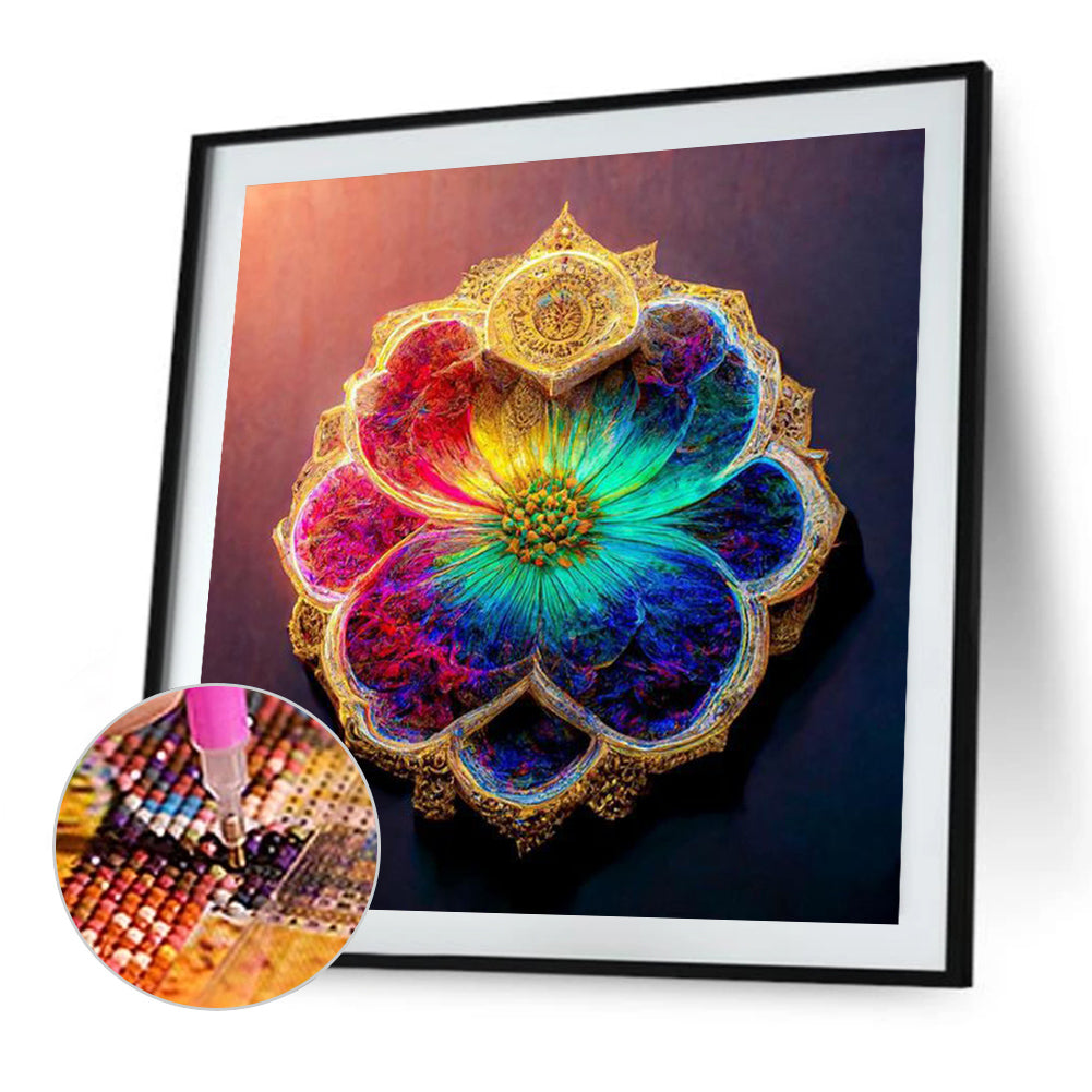 Colorful Mandala - Full Round Drill Diamond Painting 30*30CM