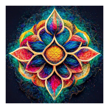 Colorful Mandala - Full Round Drill Diamond Painting 30*30CM