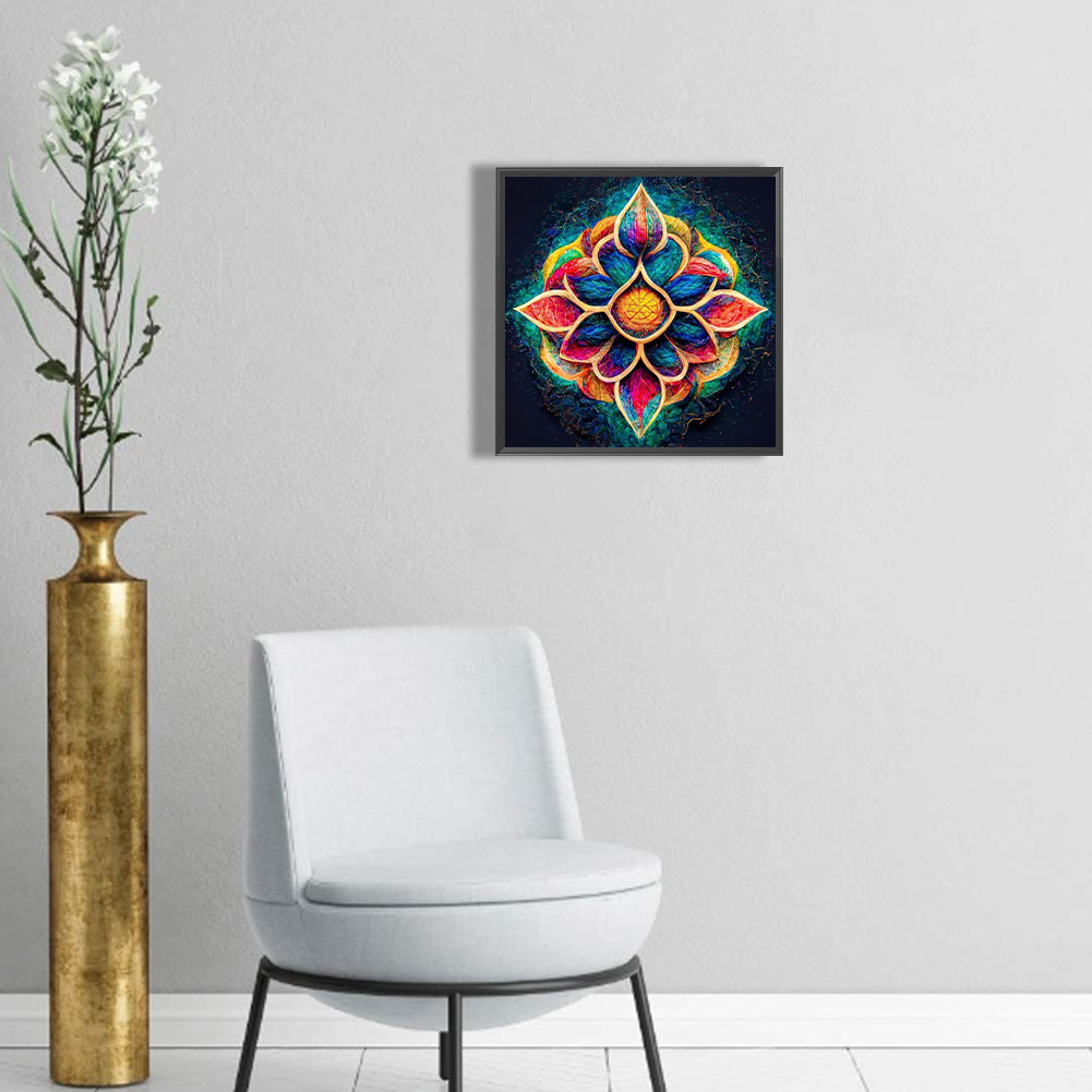 Colorful Mandala - Full Round Drill Diamond Painting 30*30CM