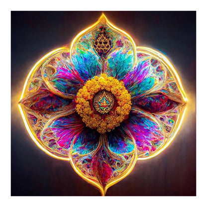 Colorful Mandala - Full Round Drill Diamond Painting 30*30CM