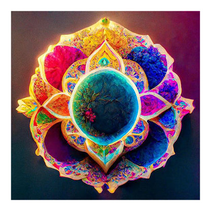 Colorful Mandala - Full Round Drill Diamond Painting 30*30CM