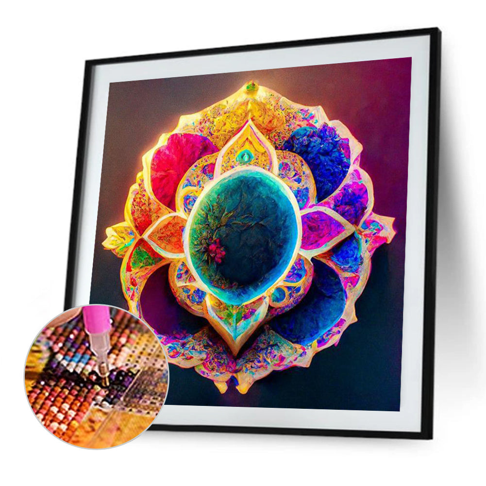 Colorful Mandala - Full Round Drill Diamond Painting 30*30CM