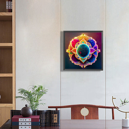 Colorful Mandala - Full Round Drill Diamond Painting 30*30CM