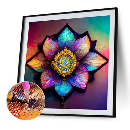 Colorful Mandala - Full Round Drill Diamond Painting 30*30CM