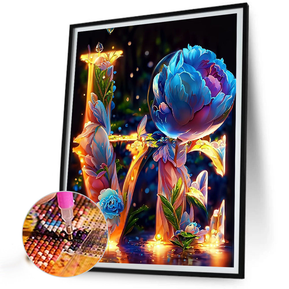 Dreamy Love Flowers - Full Round Drill Diamond Painting 30*40CM