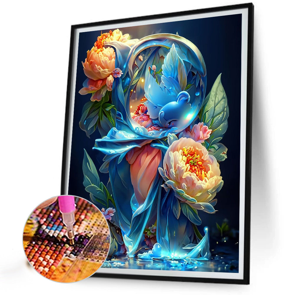 Dreamy Love Flowers - Full Round Drill Diamond Painting 30*40CM