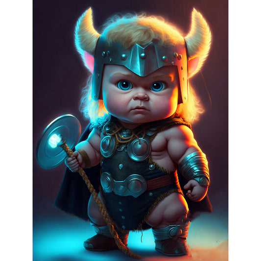 Dali Baby - Full Round Drill Diamond Painting 30*40CM