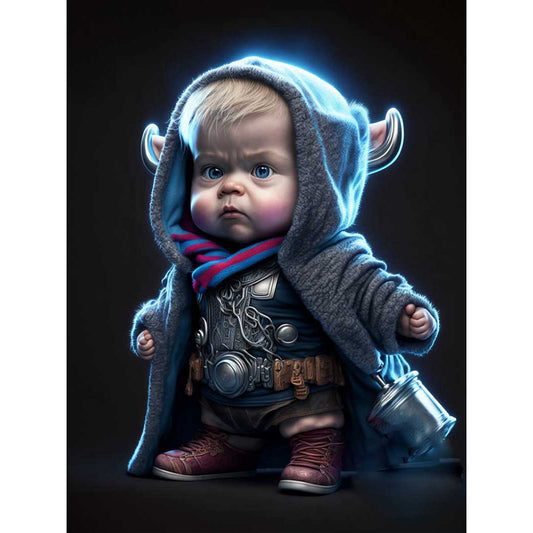 Dali Baby - Full Round Drill Diamond Painting 30*40CM