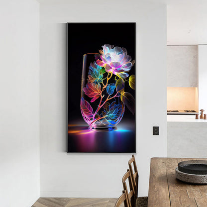 Colored Cup Flowers - Full Square Drill Diamond Painting 40*70CM