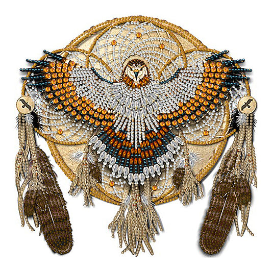 Owl Mandala Dream Catcher - Special Shaped Drill Diamond Painting 30*30CM