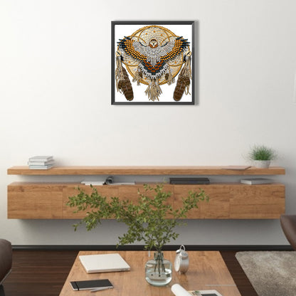 Owl Mandala Dream Catcher - Special Shaped Drill Diamond Painting 30*30CM