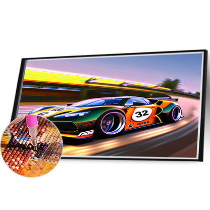 Sports Car - Full Round Drill Diamond Painting 40*30CM