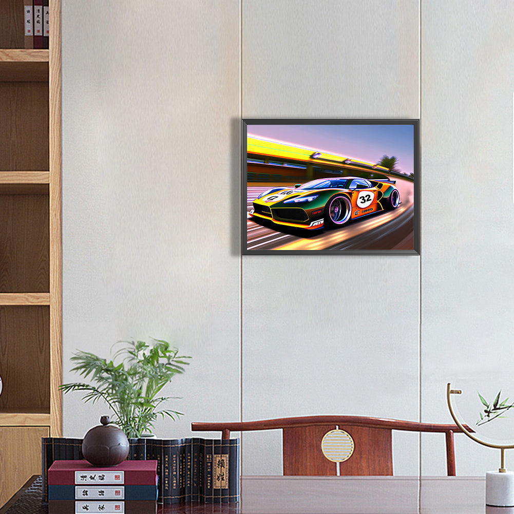 Sports Car - Full Round Drill Diamond Painting 40*30CM