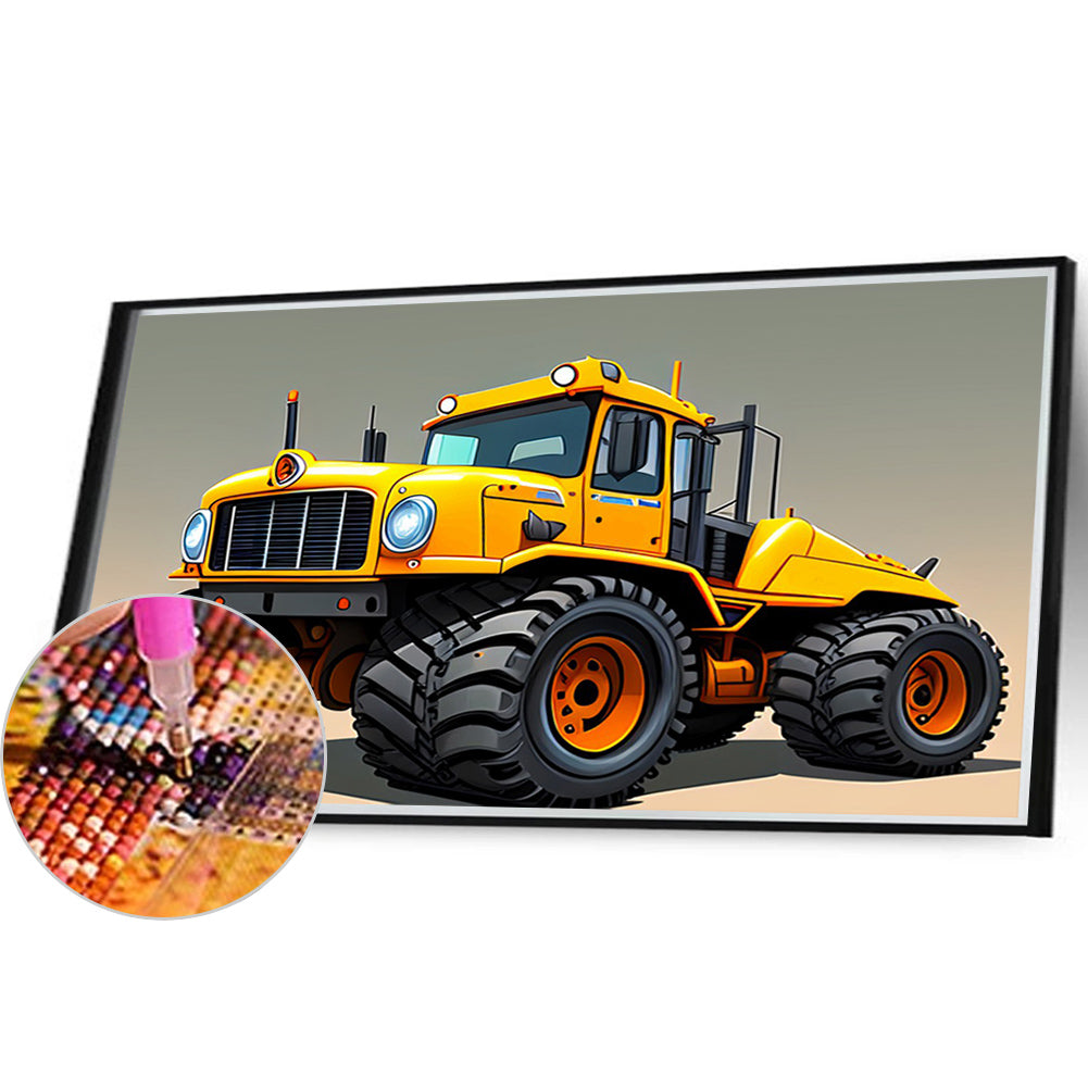 Tractor - Full Round Drill Diamond Painting 40*30CM