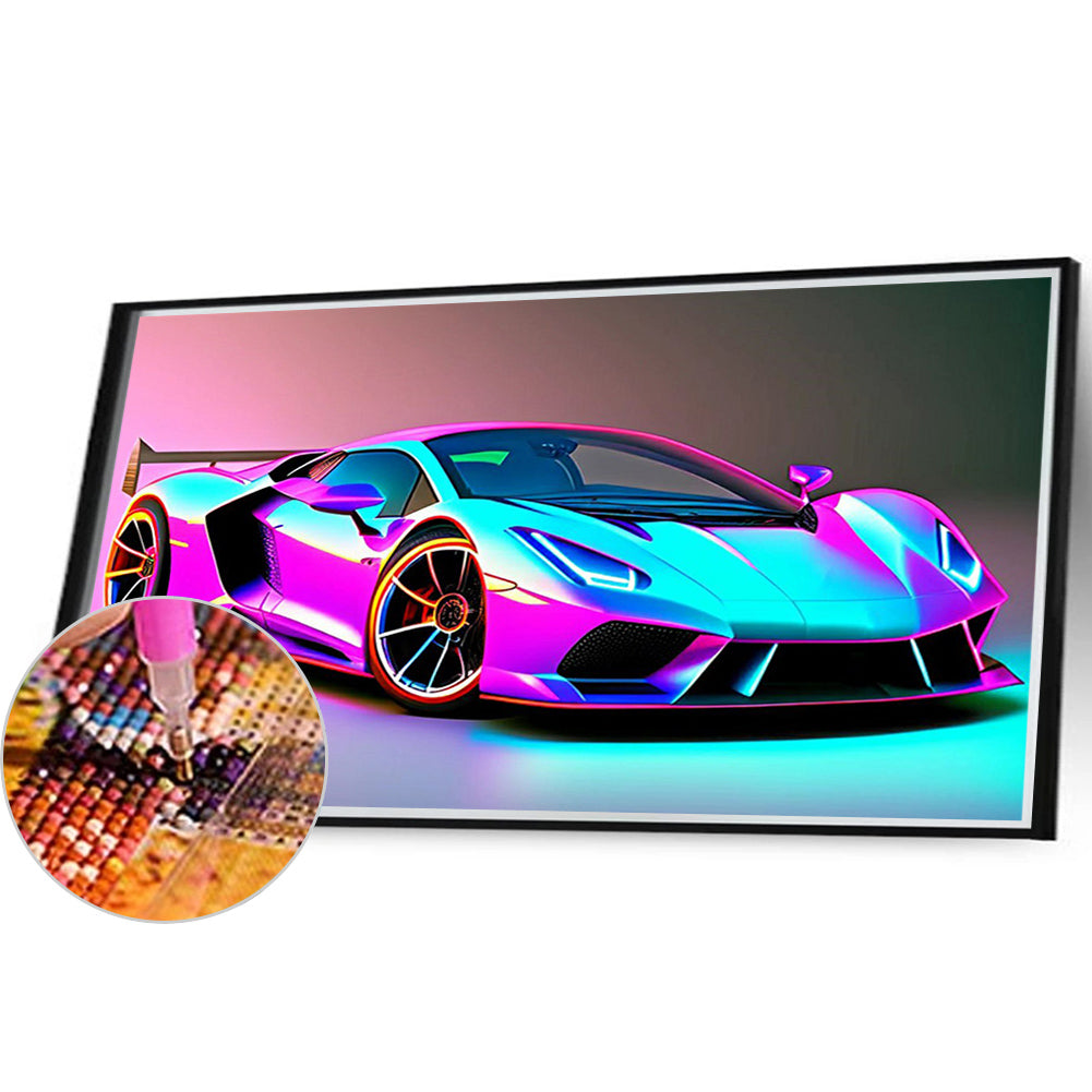 Sports Car - Full Round Drill Diamond Painting 40*30CM