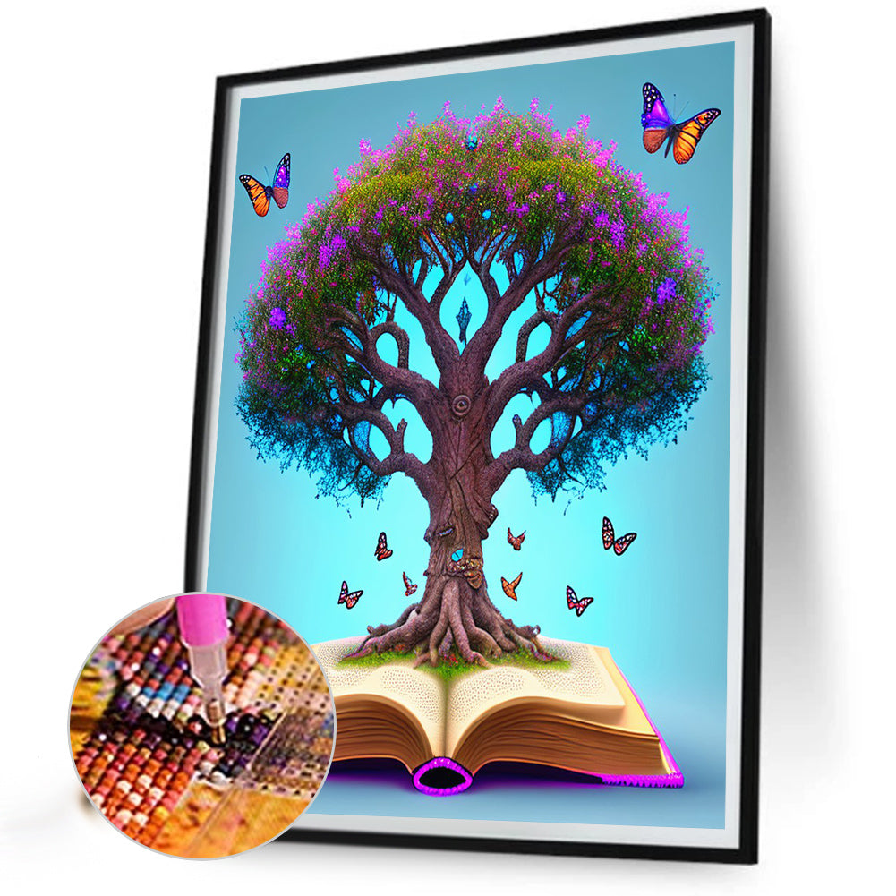 Knowledge Tree - Full Round Drill Diamond Painting 30*40CM